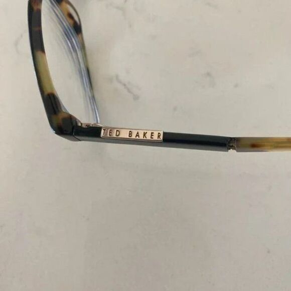 Ted Baker Women’s Black and Brown Tortoise Eyeglass Frame Only - Picture 5 of 7